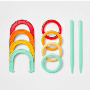 Sun Squad-Ring Toss & Horseshoe 10pc Play Set